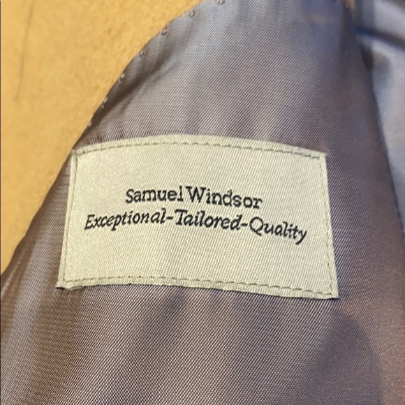 𝅺Samuel Windsor Long cashmere and wool Coat SZ 40 - Picture 9 of 14